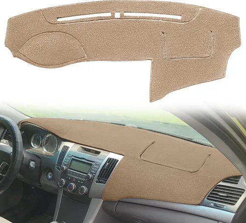 Alfombrilla Cubierta de Tablero Ajuste Personalizado para Hyundai Sonata 2009 2010 con Recorte para Sensor, Protector de Almohadilla de Tablero