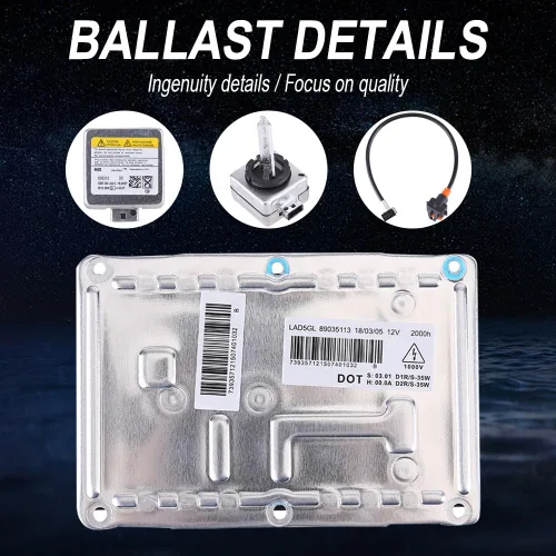 Miniatura 2 de 89035113 Hiolpen HID balasto para faros delanteros con encendedor y bombilla D1S para Cadillac CTS SRX, para Volvo S60 S80 V70 XC70 XC90 para Audi
