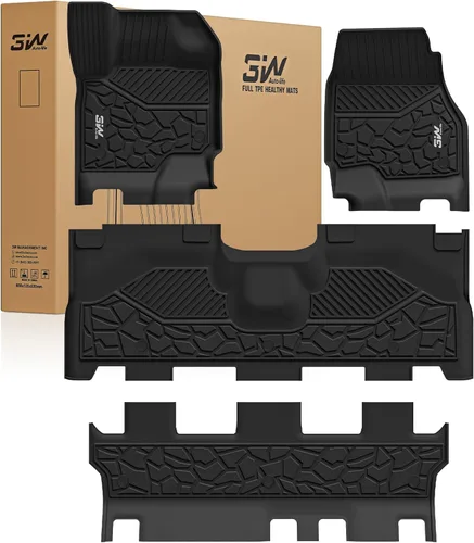 Miniatura 12 de Alfombrillas 3W y forro de carga para Ford Bronco 2 puertas 2021 2022 2023 2024 2025 Todo clima TPE Accesorios para auto a medida Alfombrillas