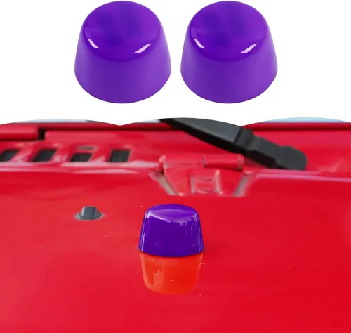 Miniatura 12 de Cubierta de Goma para Capó del Motor, Adorno de Adornos para Cuerpo de Vehículo para Jeep Wrangler JK JKU 2007-2018, Azul