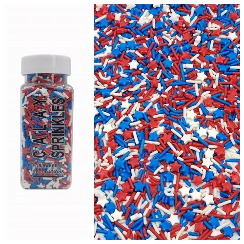 Miniatura 24 de Sentovac Gránulos comestibles de mezcla de unicornio para decorar Gránulos comestibles para cupcakes para tartas, 1 botella de 3.35 onzas / 3.35