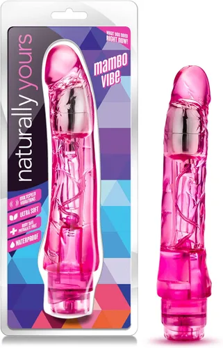 Miniatura 10 de Blush Naturally Yours Mambo Vibe - Consolador vibrador curvo de 9 pulgadas, realista, suave pero firme, juego de punto dulce vaginal, polla Azul