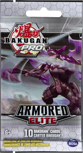 Miniatura 6 de Bakugan Pro, Armored Elite Booster Pack con 10 tarjetas coleccionables coleccionables, para edades de 6 años en adelante