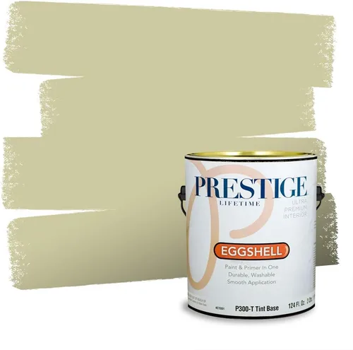 Miniatura 107 de Prestige Paints - Pintura exterior e imprimación en uno, 1 galón, plano, compatibilidad comparable con el color menta «Whipped Mint» de Behr
