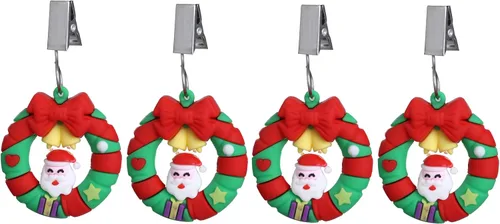 Miniatura 28 de TwoFish Home - Juego de 4 manteles de resina con diseño de flores amarillas para manteles y pesos, clips para manteles (flores de sol amarillas)