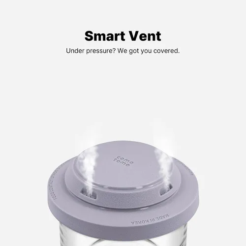 Miniatura 4 de Comotomo Recipientes de vidrio para almacenamiento de alimentos para bebés, tarros de 4 onzas con tapas de silicona, vasos herméticos
