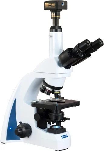 Miniatura 2 de Microscopio biológico compuesto del laboratorio de Siedentopf LED del infinito del plan de OMAX 40X-2000X USB3 18MP