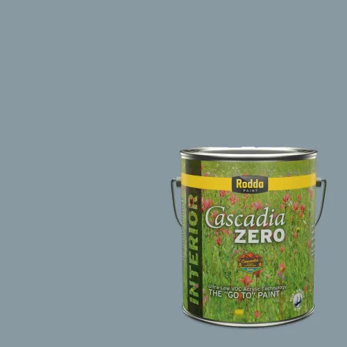 Miniatura 55 de Rodda Paint CASCADIA XL Pintura e imprimación satinada para exteriores en uno, cuarto de galón, azul playa norte