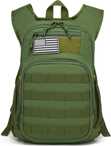 Miniatura 3 de Mochila de Hidratación Wotony con Vejiga de Agua para Senderismo Paquete de Hidratación Táctico para Hombres Mujeres Mochila de Agua Molle para Negro