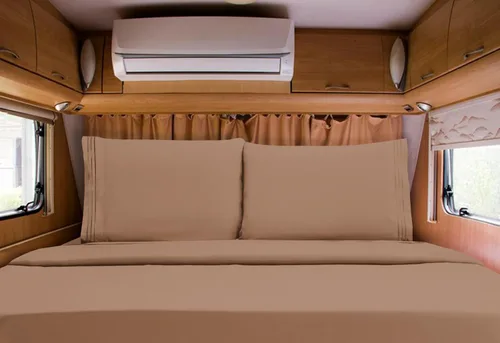 Miniatura 67 de Mocassi Juego de sábanas de lujo de 4 piezas, calidad prémium de hotel de 1800 hilos, ajuste fácil, sábanas y fundas de almohada resistentes a