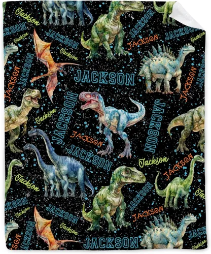 Miniatura 19 de Manta de bebé de esqueletos de dinosaurios de neón retro de los años 80, regalos para niños y niñas, decoración de dinosaurios, felpa suave