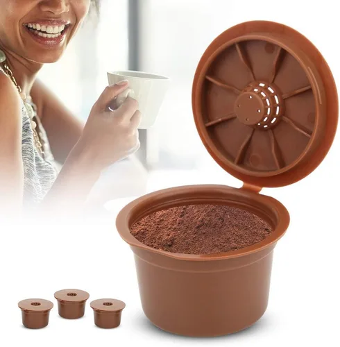 Miniatura 6 de 3pcs Recargable Cápsula de Café Reutilizable Filtro de Café Taza de Repuesto para Máquina de Café (Café)