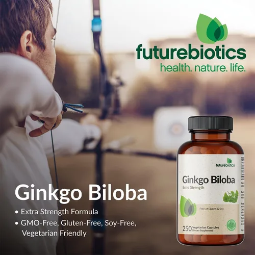 Miniatura 3 de Futurebiotics Ginkgo Biloba Extra Strength Apoya la función cerebral y soporte de memoria, 120 cápsulas vegetarianas