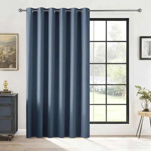 Miniatura 76 de RYB HOME - Cortinas extra largas con bloqueo de luz, persianas opacas insonorizadas para privacidad para cine en casa, oficina, fondo de patio, sala