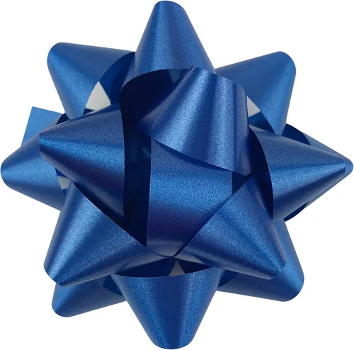 MMvolesy Blue ColoesChristmas - Cajas de confeti para regalo de Navidad, lazos de estrella, esplendoreta, Navidad, día de San Valentín, lazos