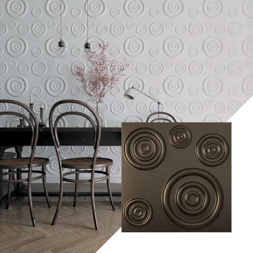 Miniatura 10 de Ekena Millwork 19 5/8 pulgadas de ancho x 19 5/8 pulgadas de alto Reece EnduraWall Panel de pared decorativo 3D, cobre envejecido