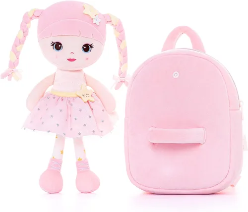 Miniatura 43 de Lazada Mochila para niños pequeños, juguetes de animales de peluche, mochila pequeña, color gris, 9.5 pulgadas