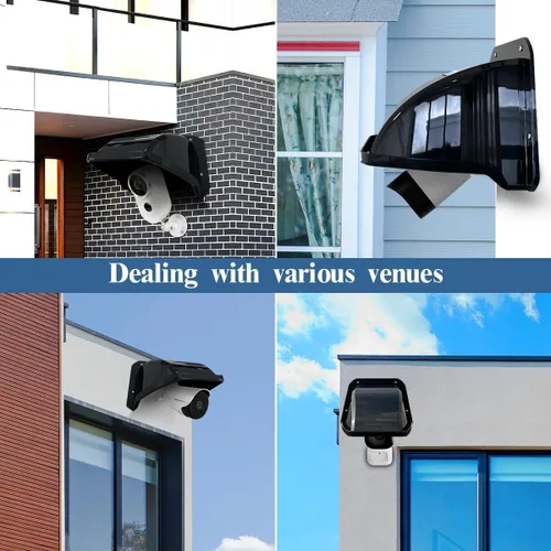 Miniatura 9 de Cubiertas universales para cámaras de seguridad, protección contra sol y lluvia, techo protector impermeable para cámaras Bullet y Dome, cubierta