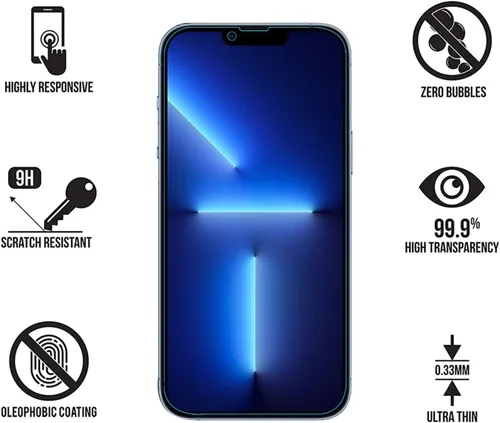 Miniatura 3 de Protector de pantalla para iPhone 13 Pro Max, protector de pantalla para iPhone 14 Plus, protector de pantalla anti luz azul, compatible con iPhone