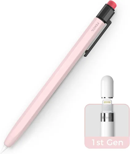 Miniatura 13 de TRONWIN Funda para Apple Pencil de 1ª generación, funda de silicona con agarre perfecto, diseño clásico con clip resistente compatible con Apple