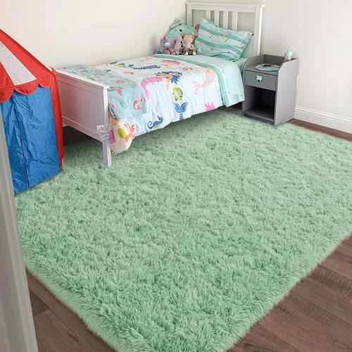 Miniatura 70 de Alfombras de Pasillo para Dormitorio 2x6 pies Alfombras de Pasillo para Pasillos Antideslizantes Suaves de Pelo Largo Alfombra de Cabecera, Alfombra
