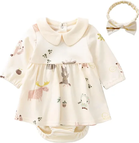 Miniatura 124 de pureborn Vestido de bebé niña 0-24 meses
