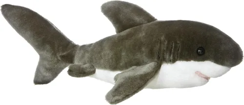 Aurora® Adorable Flopsie™ - Animal de peluche con diseño de tiburón, facilidad para jugar, compañeros intemporales, color gris, 12 pulgadas