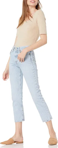 Miniatura 4 de Tienda Essentials - Camiseta de manga corta y cuello cuadrado para mujer