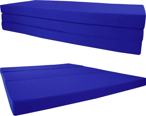 Miniatura 32 de Shikibuton Cama plegable en 3, espuma de alta densidad de 1.8 lbs, tamaño Twin, Full, Queen, colchones plegables. Azul marino