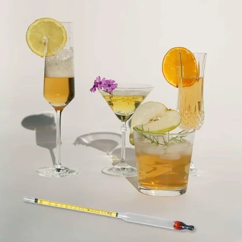 Miniatura 6 de Hidrómetro Medidor de Alcohol, Hidrómetro de Alcohol 0-200 Proof e Hidrómetro Tralle, Alcoholímetro para Licor/Moonshine/Medición de Destilados