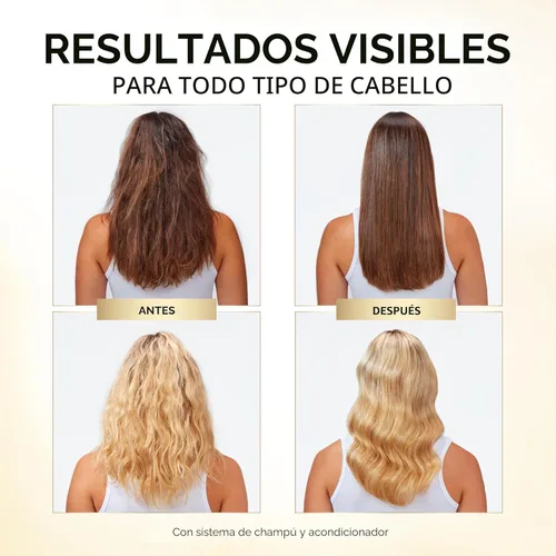 Miniatura 4 de Pantene Juego de champú y acondicionador, suave y liso, control del encrespamiento con antioxidantes, nutritivo para todo tipo de cabello, rizado