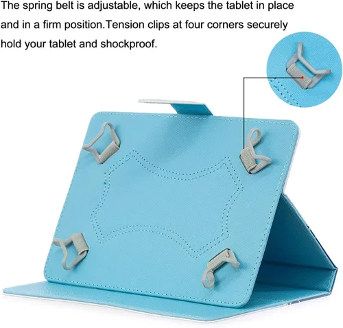 Miniatura 5 de NewShine - Funda universal para tablet de 7.9 a 8.5 pulgadas, funda de piel sintética para iPad mini 1/2/3/4, Galaxy Tab 3/4/Note 8.0, Amazon Kindle