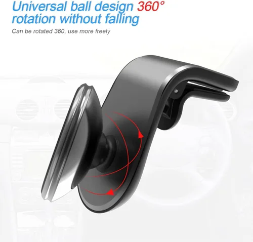 Miniatura 6 de Soporte magnético para teléfono para automóvil, soporte universal ajustable de 360° para soporte de ventilación de aire de automóvil, se adapta a