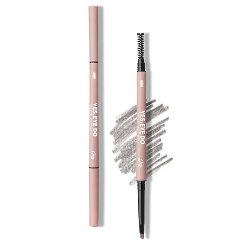 Miniatura 10 de Auburn - Lápiz de cejas con cepillo, lápiz de cejas rojo para mujer, ultra preciso, lápiz de cejas Aubrun impermeable, crea cejas tupidas esponjosas