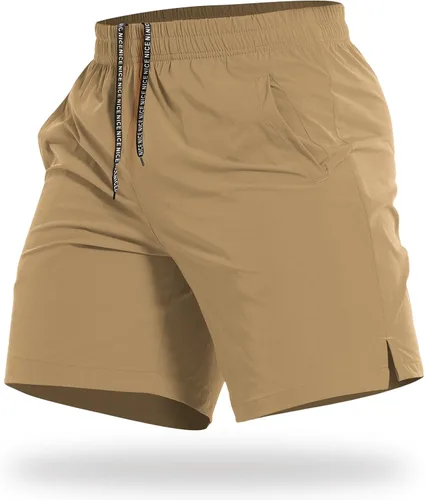 Miniatura 22 de CANGHPGIN Pantalones cortos deportivos de entrenamiento para hombre de 7 pulgadas / 5 pulgadas, de secado rápido, pantalones cortos de correr