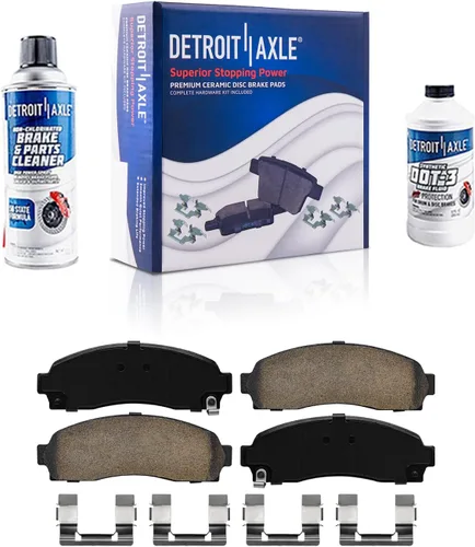 Miniatura 148 de Detroit Axle - Pastillas de freno traseras para Honda Odyssey 2011-2017 Pilot 2007-2013 MDX 2010-2013 ZDX 2010-2013 Pastillas de freno de cerámica