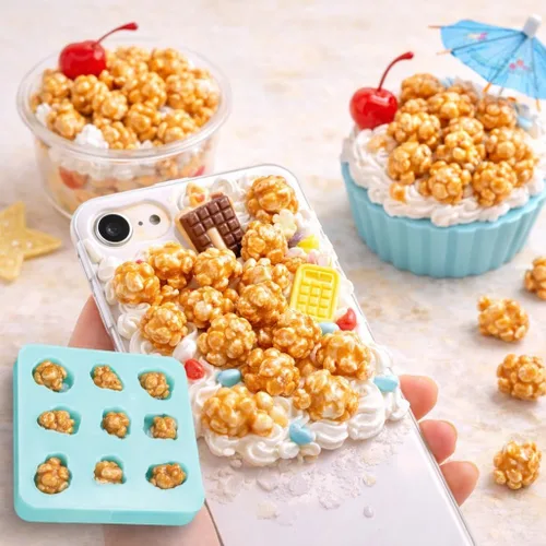 Miniatura 4 de Molde de silicona para palomitas de caramelo - Molde para hacer velas - Molde de resina - Molde de jabón - Molde flexible realista NC083