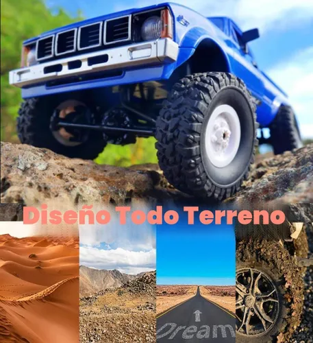 Miniatura 3 de RC Crawler WPL C24 RC Rock Crawler RC Camión 4x4 Todo Terreno RTR, Camión de Control Remoto a Escala 1/16 Todo Terreno 2.4 Ghz con Dirección
