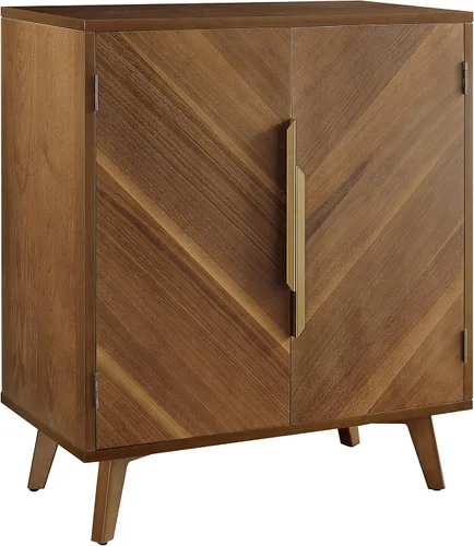 Fat Ant Armario buffet con almacenamiento, aparador moderno de mediados de siglo de 30 pulgadas con 2 puertas, credenza decorativa con estantes