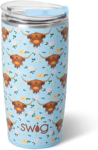Miniatura 47 de Swig Life - Vaso aislante de 22 onzas, vaso de viaje para café con tapa, taza de café para viaje compatible con portavasos, de acero inoxidable