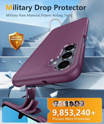 Miniatura 809 de FNTCASE Funda para iPhone 17 Pro: Fundas delgadas translúcidas de color azul claro compatibles con MagSafe, protección completa de la cámara