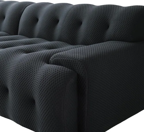 Miniatura 8 de Sofá modular modular de 86.6 pulgadas, sofá biplaza de gran tamaño, tela de malla 3D, cómodo sofá de nube, sofá curvado para sala de estar, oficina