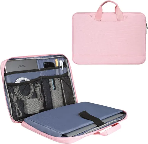 Funda para laptop de 11.6-12.9 pulgadas, maletín de viaje TSA para mujeres con organizador para Lenovo Chromebook Flex 3 11, Macbook Air 13 A2337,