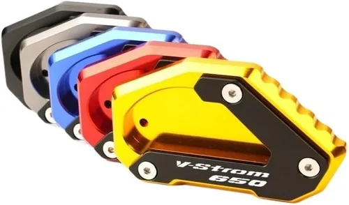 Miniatura 5 de TEMKIN W for Suzuki V-Strom 650/XT VSTROM 650 DL650 2004-2022 2021 Motorcycle CNC Kickstand Foot Side Stand Extension Pad Support Plate Y