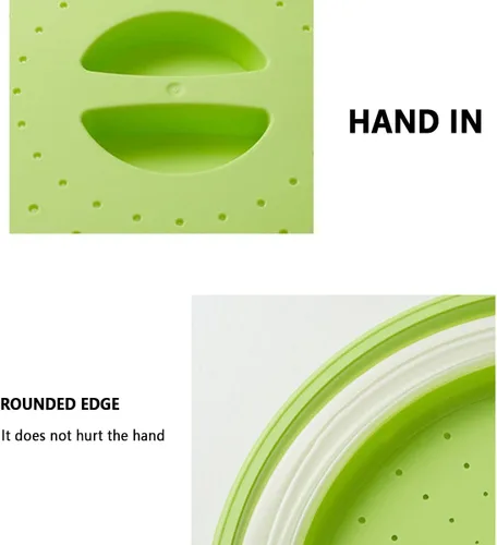 Miniatura 7 de Funda plegable para microondas de EE. UU., con diseño de gancho, funda para microondas multiusos, cubierta plegable para platos de alimentos, sin