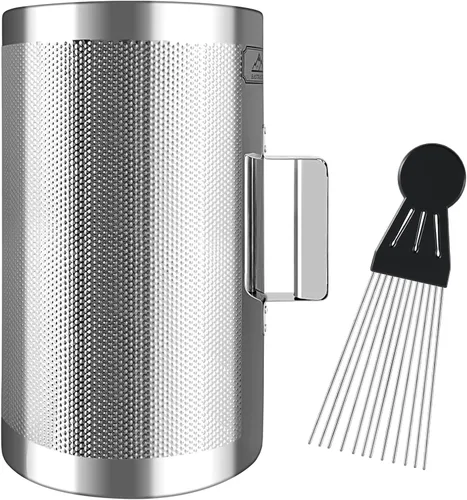 Miniatura 14 de EastRock Güiro Shaker de Acero Inoxidable de 8" x 3" Instrumentos Musicales de Percusión con Rascador