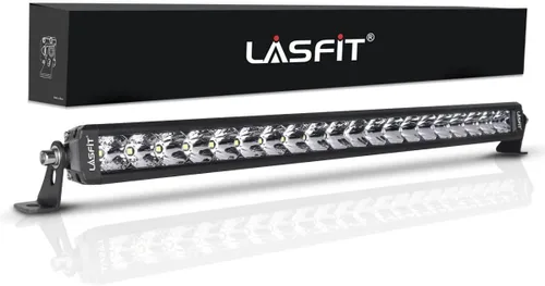 Miniatura 11 de LASFIT Barra de luz LED de 42 pulgadas, impermeable IP67, haz combinado puntual y de inundación, luz de conducción todoterreno para Wrangler, Blanco