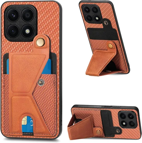 Miniatura 240 de Funda para Xiaomi Poco M5s 4G, Funda para Redmi Note 10 4G / Note 10S 4G / Note 11 SE (India) Funda de cuero PU ranuras para tarjetas Soporte