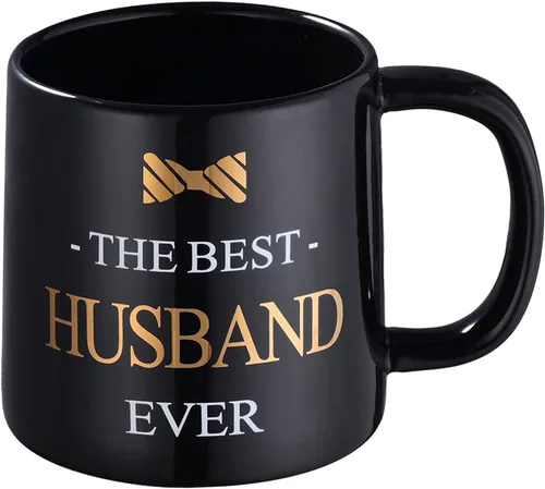 Miniatura 8 de Miicol Taza de café divertida de 16 onzas, taza de café azul profundo, taza de té de cerámica grande, idea de regalo para hombres, papá, taza de té