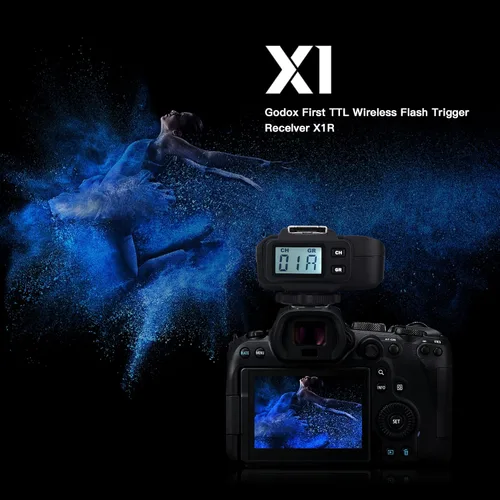 Miniatura 2 de Godox X1R-C E-TTL 2.4G Receptor de disparador remoto inalámbrico de sincronización de alta velocidad compatible con cámara Canon, 1/8000s, 5 grupos